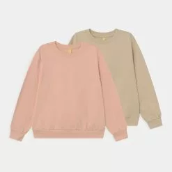Friboo 2 PACK UNISEX - Sweatshirt - Tan/light Pink