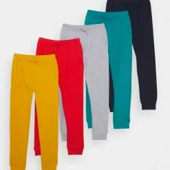 Friboo 5 PACK - Jogginghose - Red/light Grey/ochre, Kinder