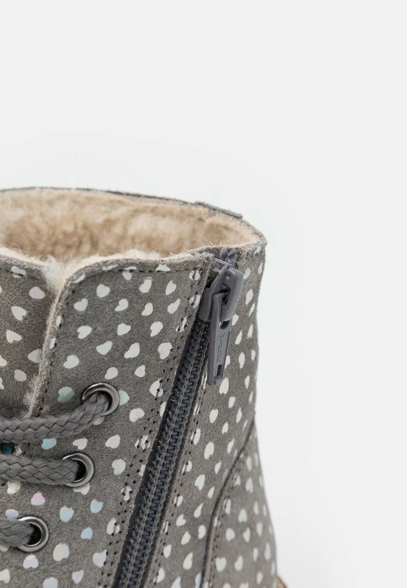 Friboo LEATHER - Schnürstiefelette - Light Grey, Kinder – Bild 6