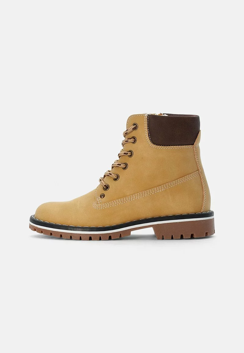 Friboo BOOTIES - Schnürstiefelette - Camel, Kinder