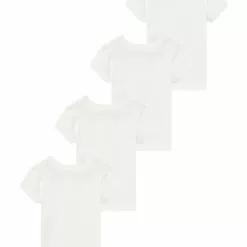 Friboo BASIC BOY WINTER 4 PACK - T-Shirt Basic - Winter White, Kinder