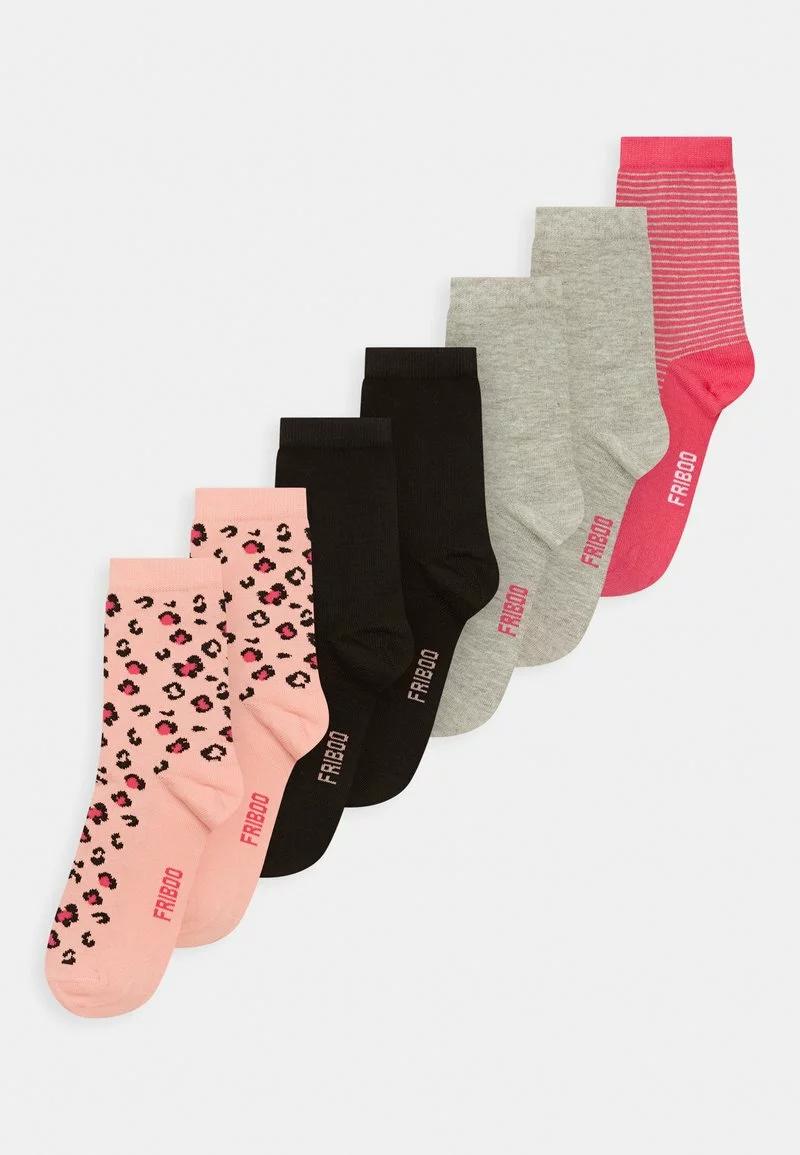 Friboo GIRLS 7 PACK - Socken - Grey/pink/black, Kinder