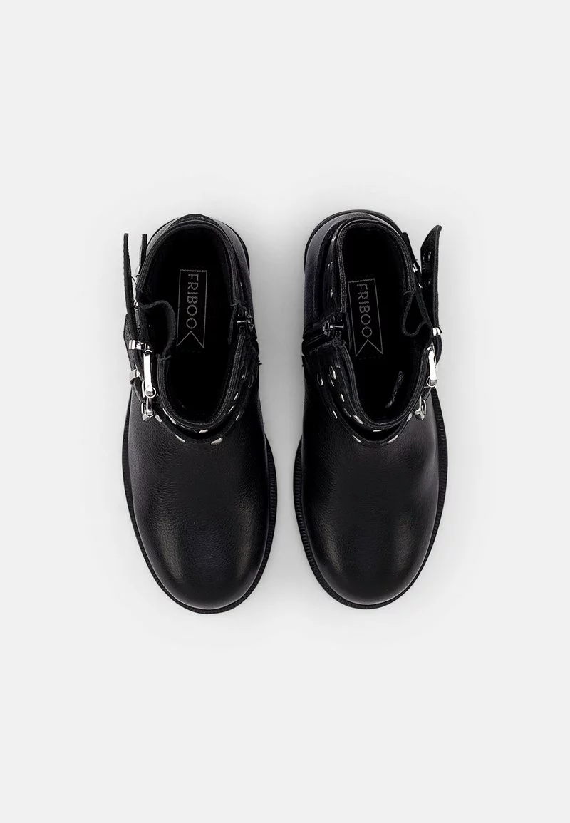Friboo LEATHER BOOTIES - Cowboy-/Bikerstiefelette - Black, Kinder – Bild 4