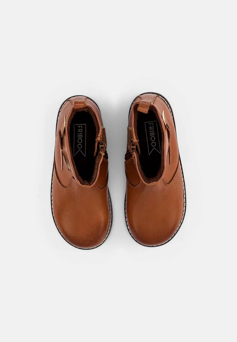 Friboo LEATHER BOOTIES - Stiefelette - Cognac, Kinder – Bild 4